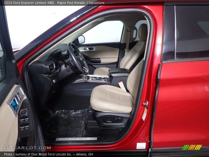 Rapid Red Metallic / Sandstone 2020 Ford Explorer Limited 4WD