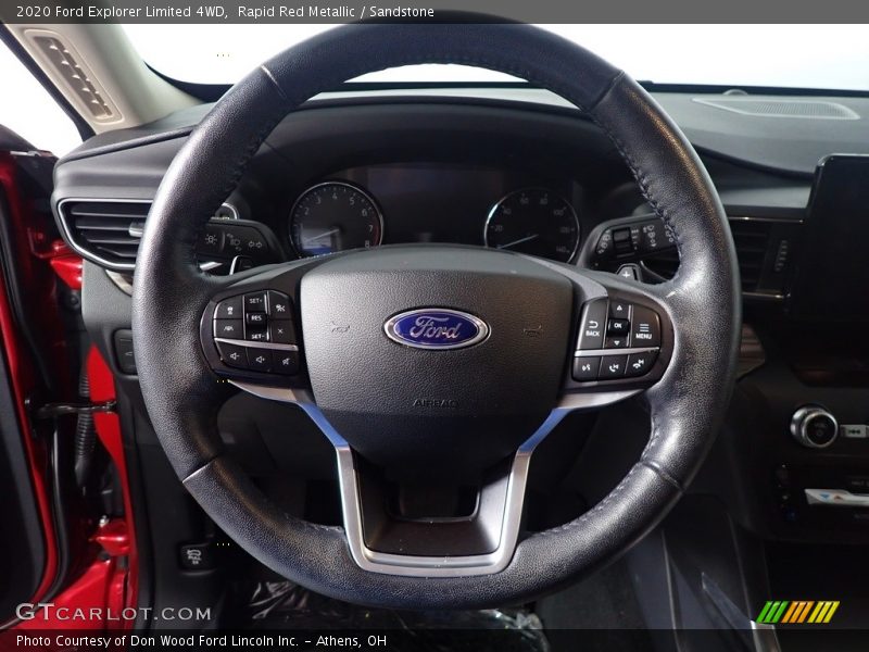 Rapid Red Metallic / Sandstone 2020 Ford Explorer Limited 4WD