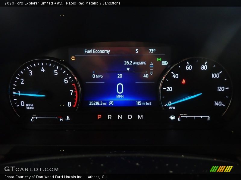 Rapid Red Metallic / Sandstone 2020 Ford Explorer Limited 4WD