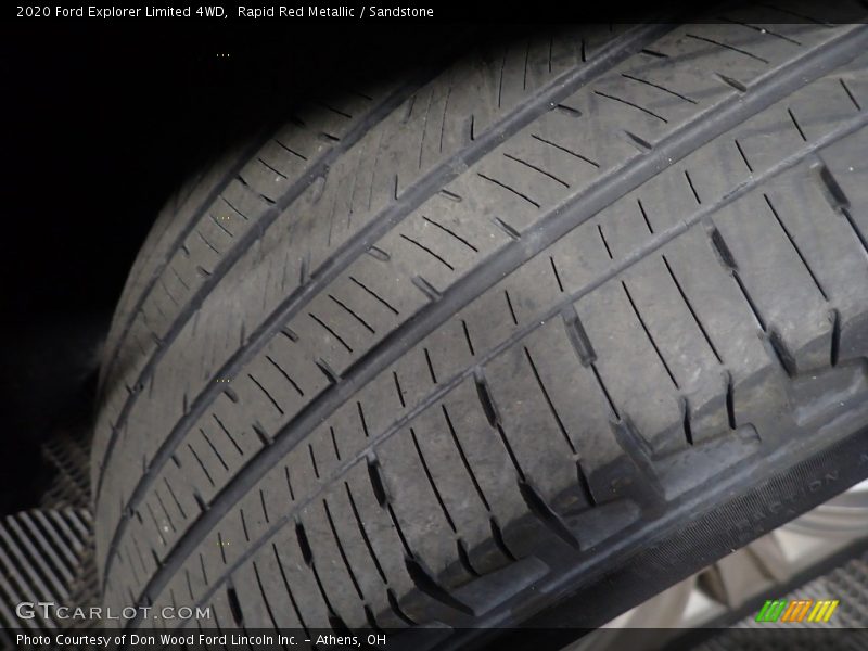 Rapid Red Metallic / Sandstone 2020 Ford Explorer Limited 4WD