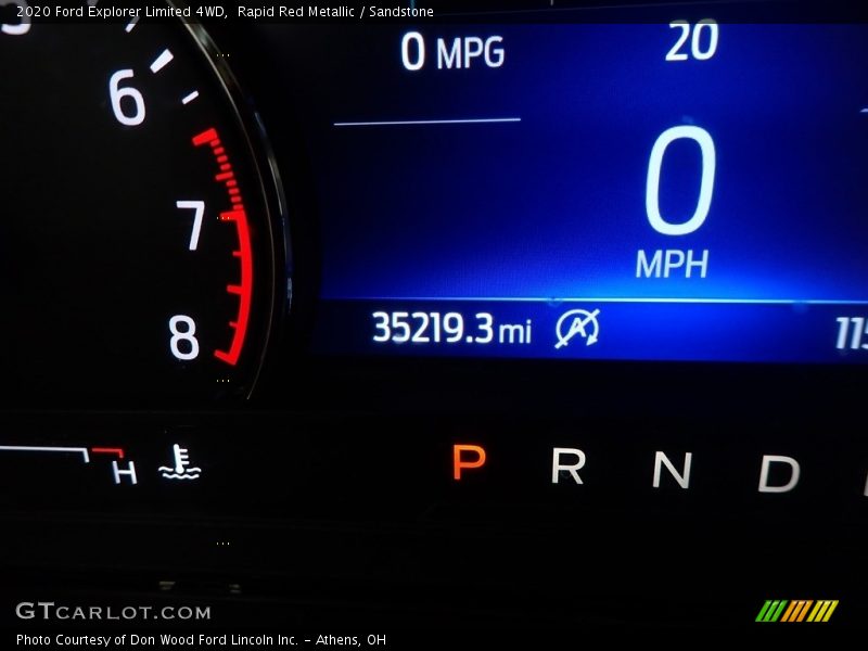 Rapid Red Metallic / Sandstone 2020 Ford Explorer Limited 4WD