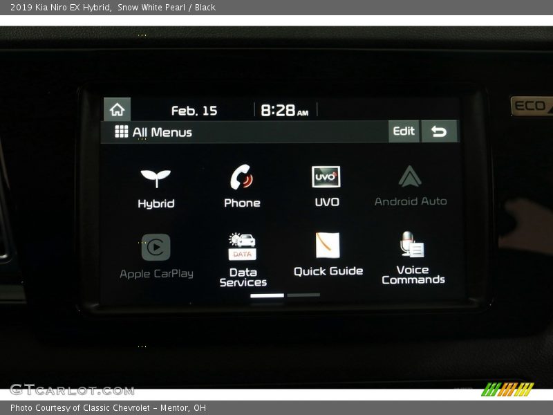 Snow White Pearl / Black 2019 Kia Niro EX Hybrid