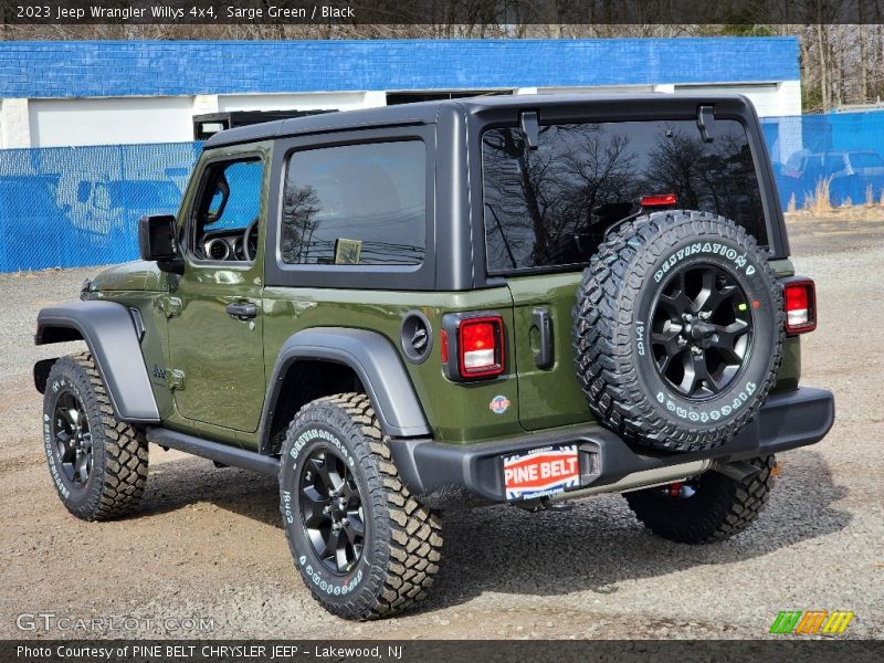 Sarge Green / Black 2023 Jeep Wrangler Willys 4x4