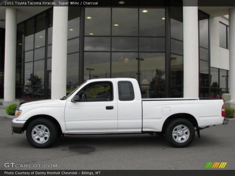 Super White / Charcoal 2001 Toyota Tacoma Xtracab