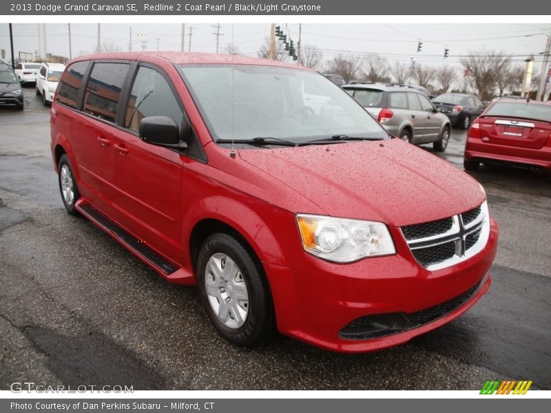 Redline 2 Coat Pearl / Black/Light Graystone 2013 Dodge Grand Caravan SE