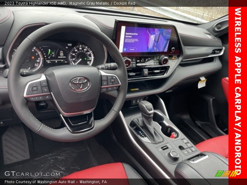 Magnetic Gray Metallic / Cockpit Red 2023 Toyota Highlander XSE AWD