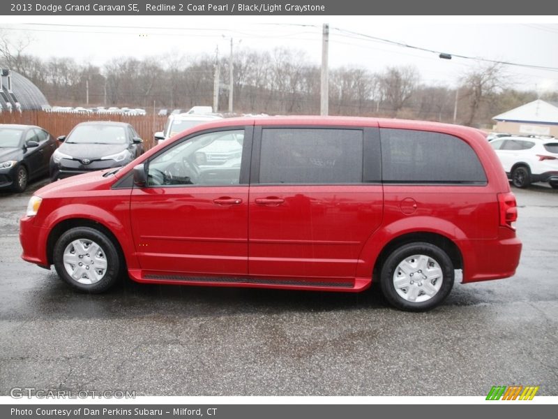 Redline 2 Coat Pearl / Black/Light Graystone 2013 Dodge Grand Caravan SE
