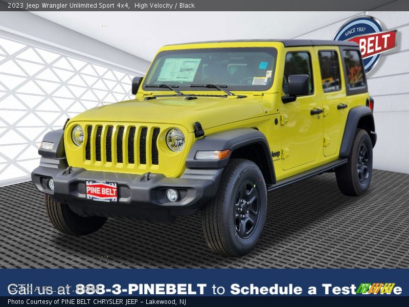 High Velocity / Black 2023 Jeep Wrangler Unlimited Sport 4x4