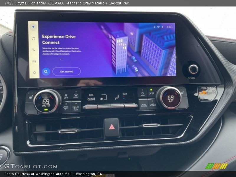 Magnetic Gray Metallic / Cockpit Red 2023 Toyota Highlander XSE AWD