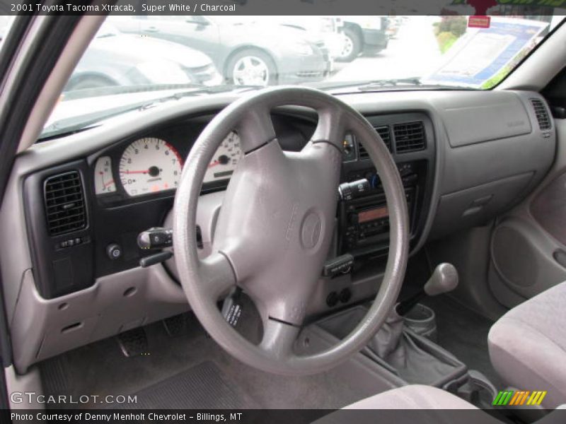 Super White / Charcoal 2001 Toyota Tacoma Xtracab