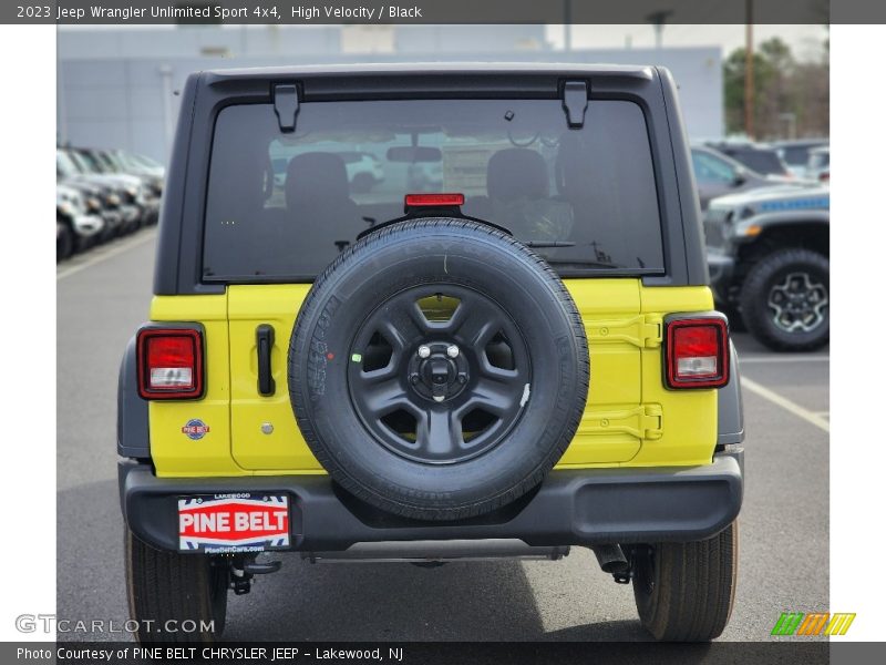 High Velocity / Black 2023 Jeep Wrangler Unlimited Sport 4x4