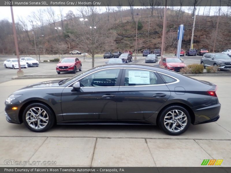 Portofino Gray / Medium Gray 2023 Hyundai Sonata SEL