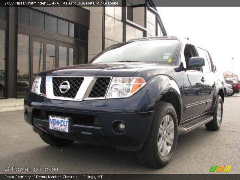 Majestic Blue Metallic / Graphite 2007 Nissan Pathfinder LE 4x4