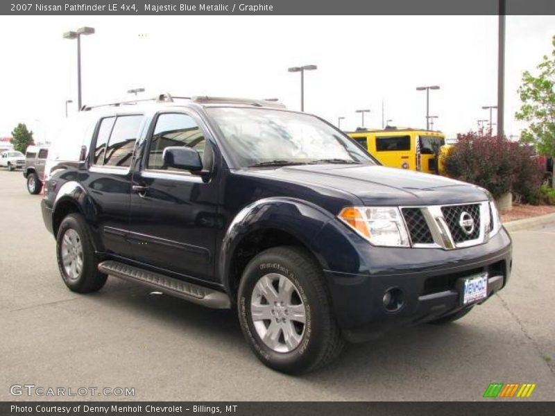 Majestic Blue Metallic / Graphite 2007 Nissan Pathfinder LE 4x4