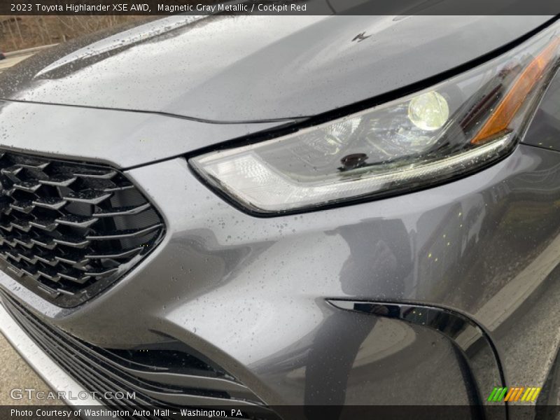 Magnetic Gray Metallic / Cockpit Red 2023 Toyota Highlander XSE AWD