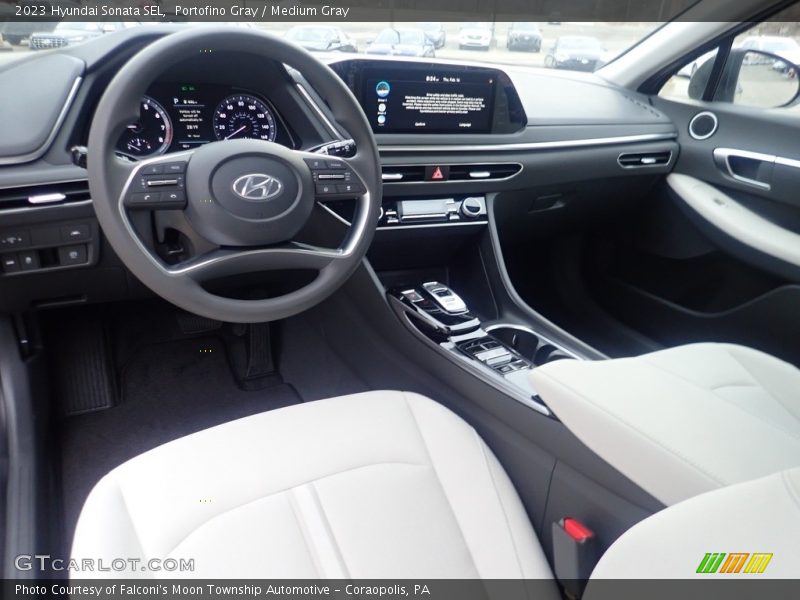  2023 Sonata SEL Medium Gray Interior