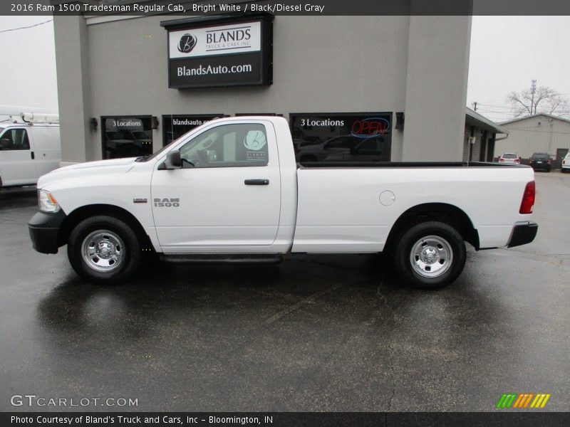Bright White / Black/Diesel Gray 2016 Ram 1500 Tradesman Regular Cab