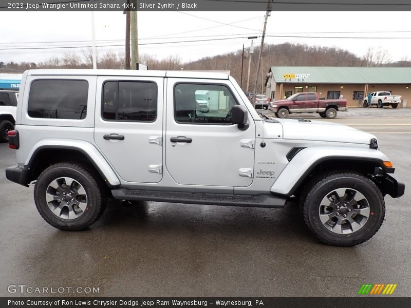 Silver Zynith / Black 2023 Jeep Wrangler Unlimited Sahara 4x4