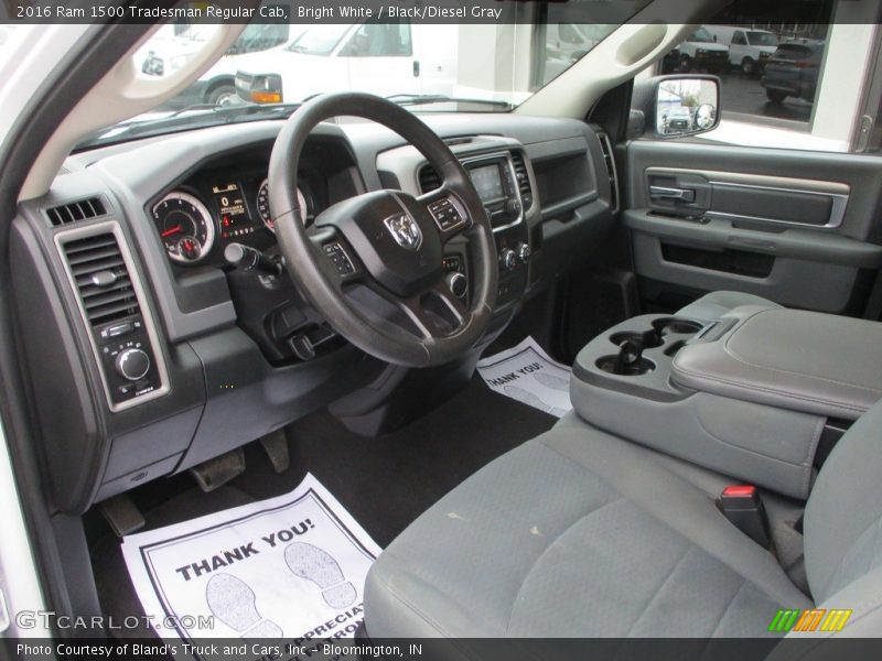 Bright White / Black/Diesel Gray 2016 Ram 1500 Tradesman Regular Cab