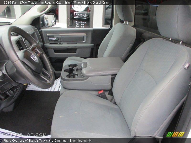 Bright White / Black/Diesel Gray 2016 Ram 1500 Tradesman Regular Cab