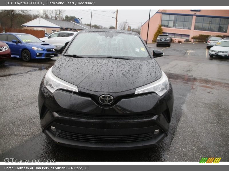 Black Sand Pearl / Red/Black 2018 Toyota C-HR XLE