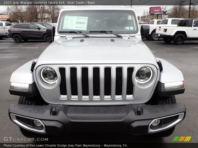 Silver Zynith / Black 2023 Jeep Wrangler Unlimited Sahara 4x4