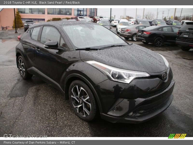 Black Sand Pearl / Red/Black 2018 Toyota C-HR XLE
