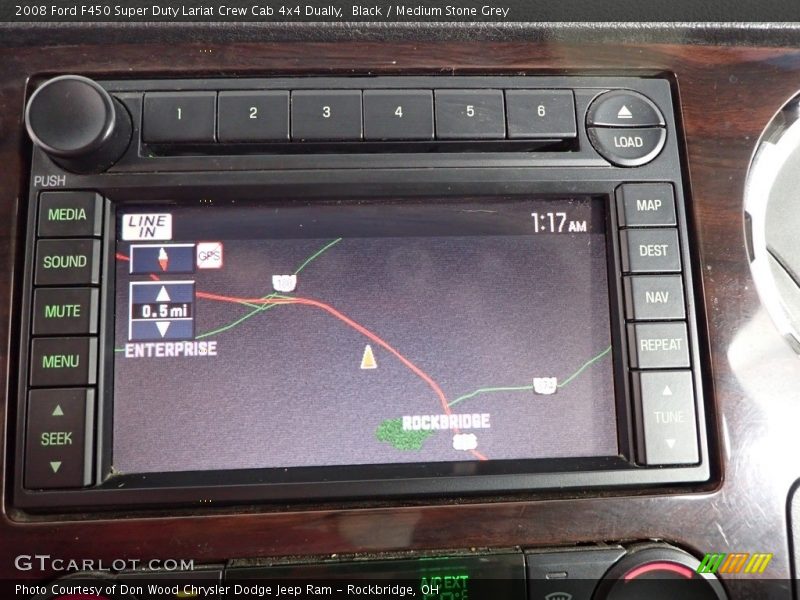 Black / Medium Stone Grey 2008 Ford F450 Super Duty Lariat Crew Cab 4x4 Dually