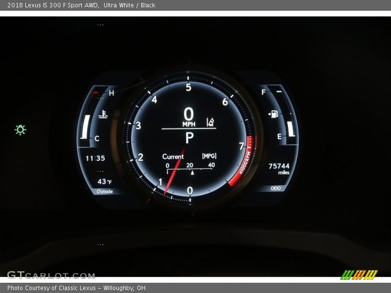  2018 IS 300 F Sport AWD 300 F Sport AWD Gauges