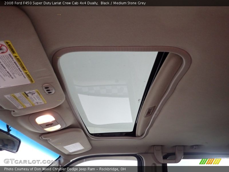 Black / Medium Stone Grey 2008 Ford F450 Super Duty Lariat Crew Cab 4x4 Dually