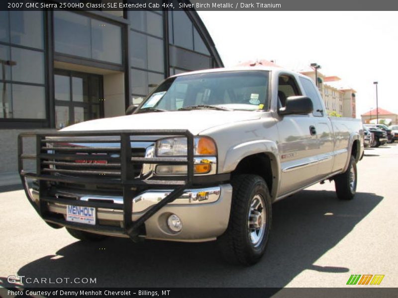 Silver Birch Metallic / Dark Titanium 2007 GMC Sierra 2500HD Classic SLE Extended Cab 4x4