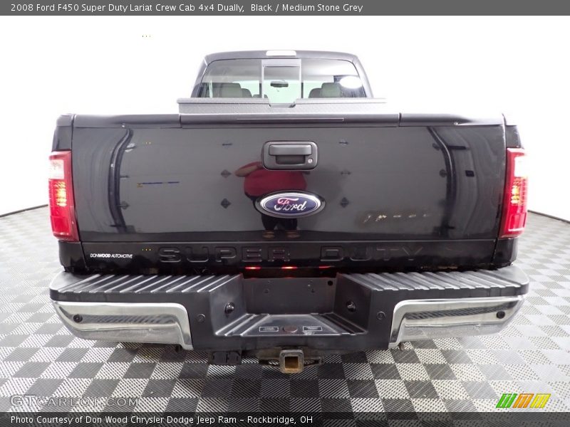 Black / Medium Stone Grey 2008 Ford F450 Super Duty Lariat Crew Cab 4x4 Dually