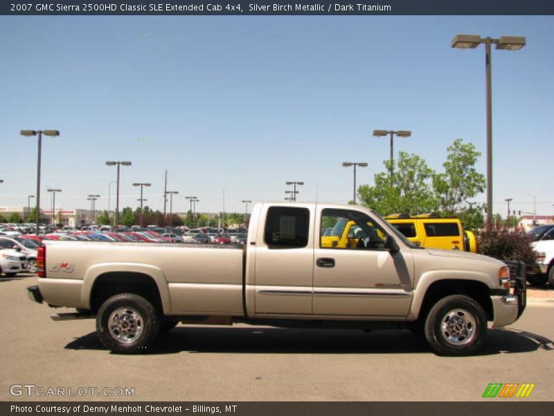 Silver Birch Metallic / Dark Titanium 2007 GMC Sierra 2500HD Classic SLE Extended Cab 4x4