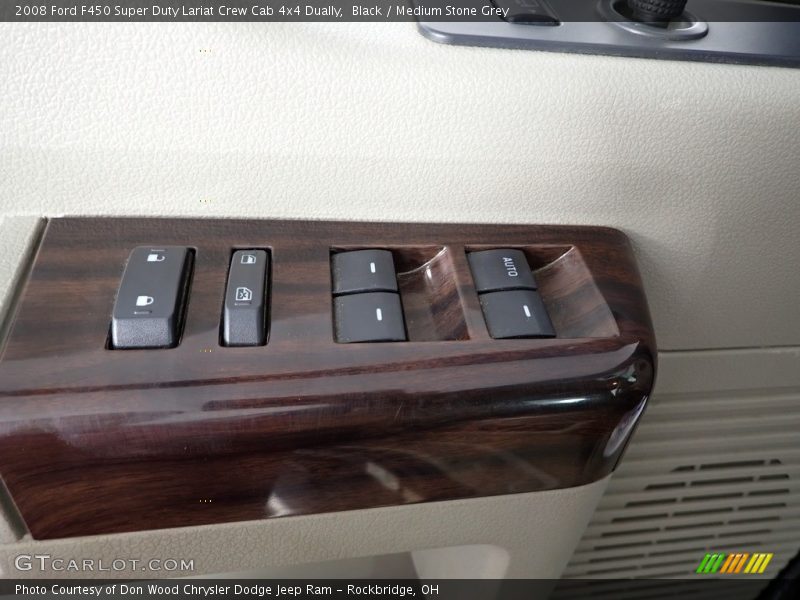 Black / Medium Stone Grey 2008 Ford F450 Super Duty Lariat Crew Cab 4x4 Dually