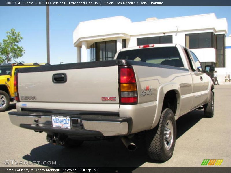 Silver Birch Metallic / Dark Titanium 2007 GMC Sierra 2500HD Classic SLE Extended Cab 4x4