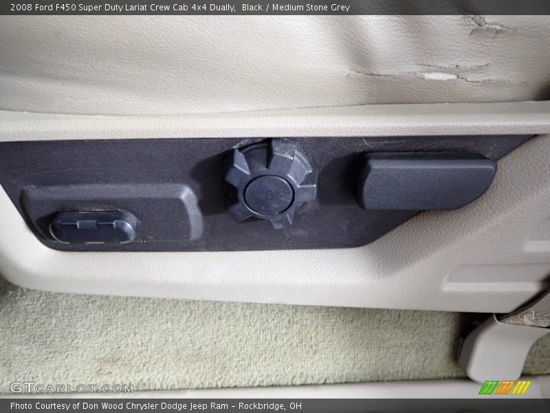 Black / Medium Stone Grey 2008 Ford F450 Super Duty Lariat Crew Cab 4x4 Dually