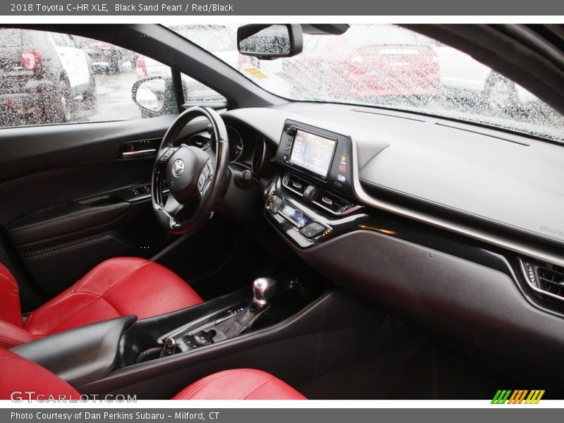 Black Sand Pearl / Red/Black 2018 Toyota C-HR XLE