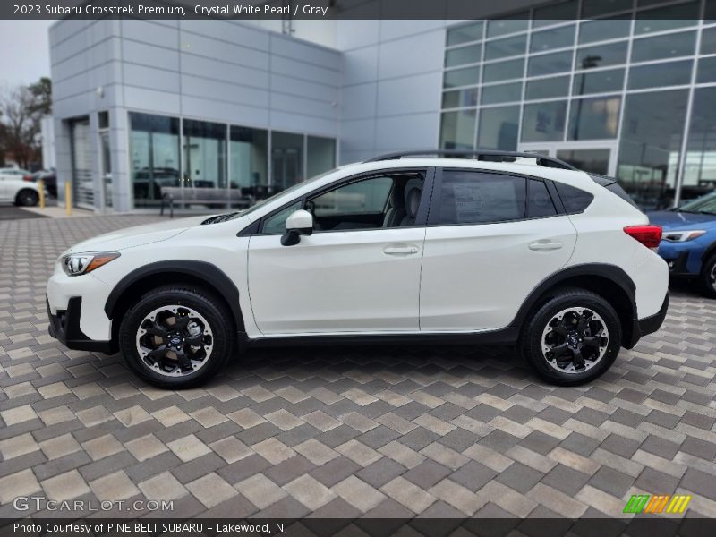 Crystal White Pearl / Gray 2023 Subaru Crosstrek Premium