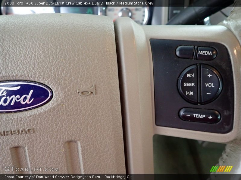 Black / Medium Stone Grey 2008 Ford F450 Super Duty Lariat Crew Cab 4x4 Dually