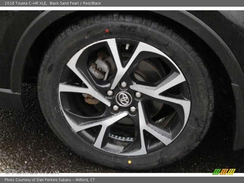 Black Sand Pearl / Red/Black 2018 Toyota C-HR XLE