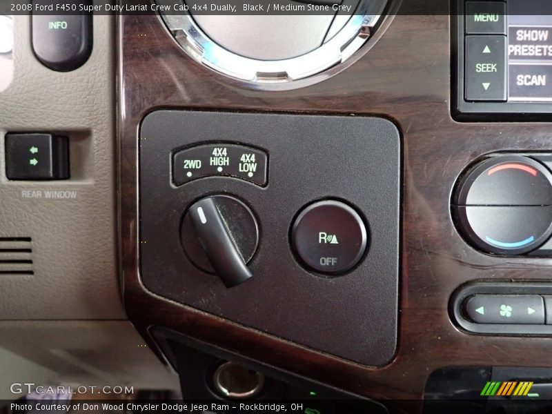 Black / Medium Stone Grey 2008 Ford F450 Super Duty Lariat Crew Cab 4x4 Dually