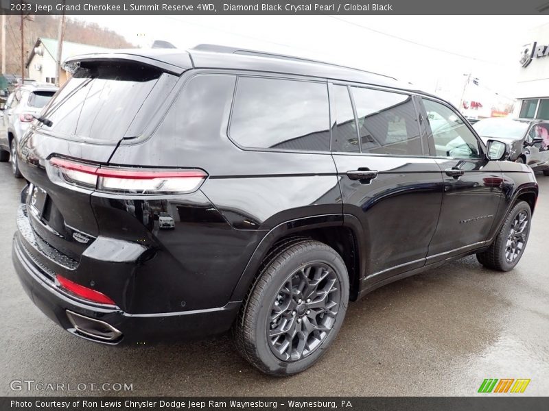 Diamond Black Crystal Pearl / Global Black 2023 Jeep Grand Cherokee L Summit Reserve 4WD