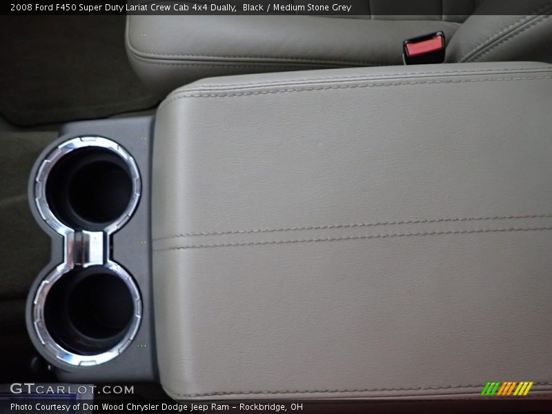 Black / Medium Stone Grey 2008 Ford F450 Super Duty Lariat Crew Cab 4x4 Dually