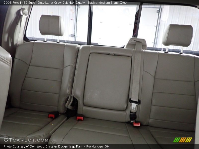 Black / Medium Stone Grey 2008 Ford F450 Super Duty Lariat Crew Cab 4x4 Dually