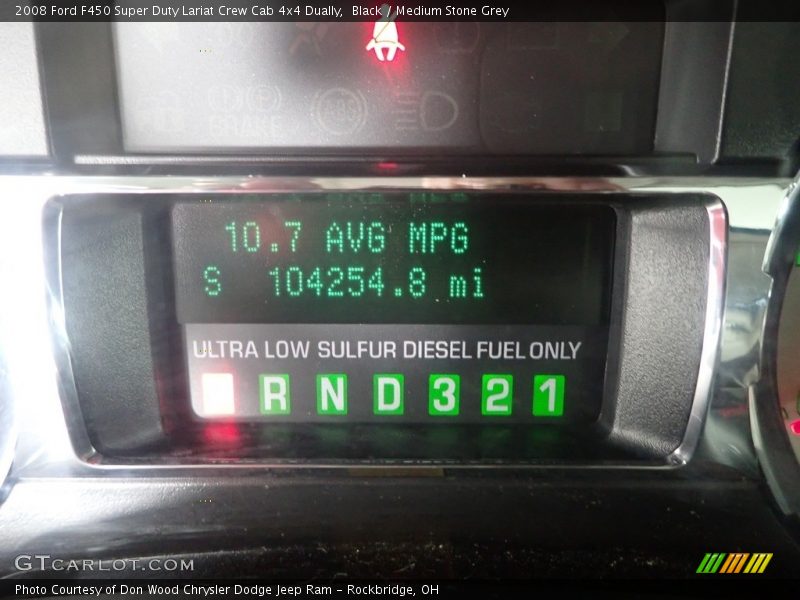 Black / Medium Stone Grey 2008 Ford F450 Super Duty Lariat Crew Cab 4x4 Dually
