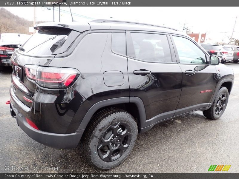 Diamond Black Crystal Pearl / Black 2023 Jeep Compass Trailhawk 4x4