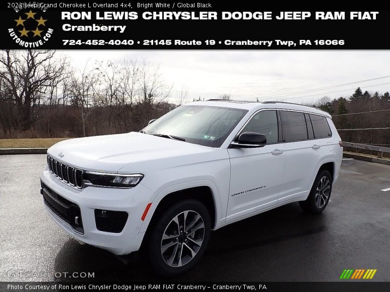 Bright White / Global Black 2023 Jeep Grand Cherokee L Overland 4x4