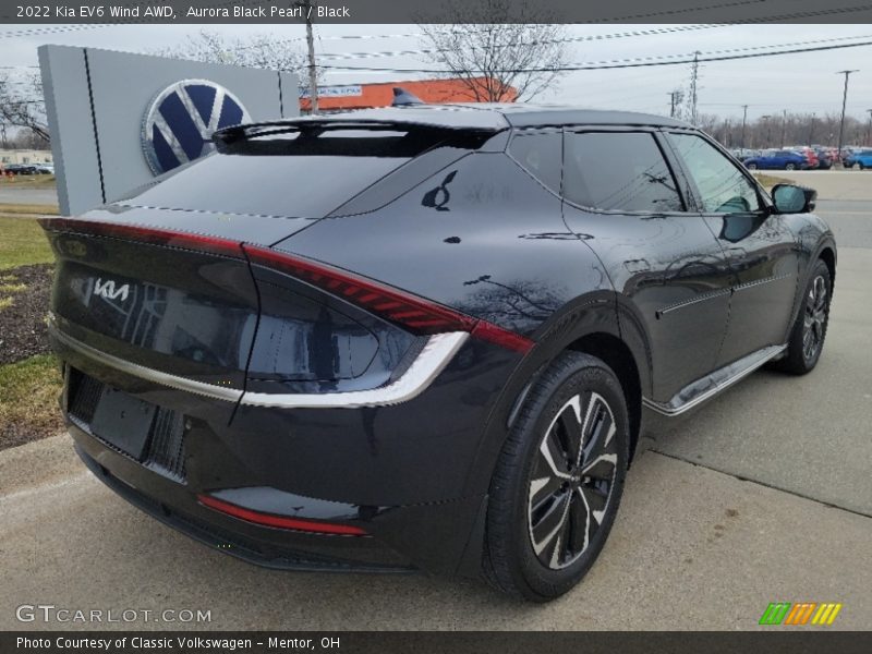 Aurora Black Pearl / Black 2022 Kia EV6 Wind AWD