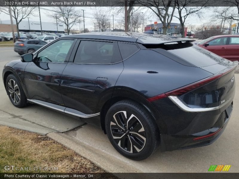 Aurora Black Pearl / Black 2022 Kia EV6 Wind AWD