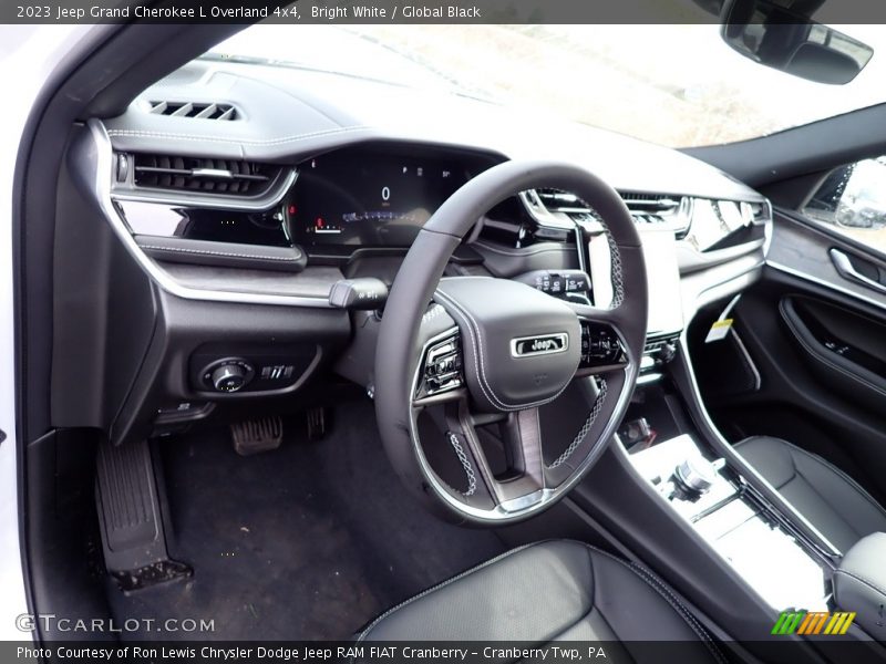 Bright White / Global Black 2023 Jeep Grand Cherokee L Overland 4x4